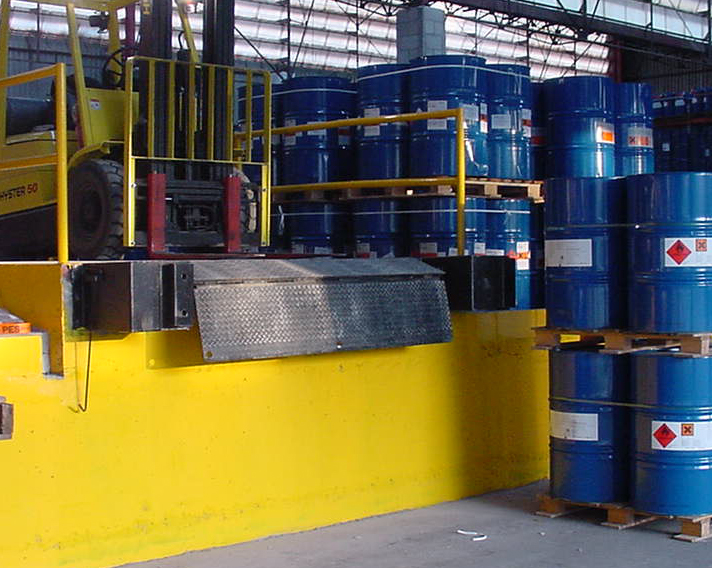 rampe per banchine di carico - Manuale  - Articolata