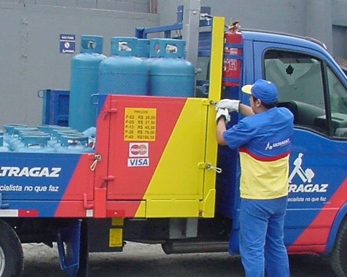 Plataforma Elevadora para Botillas de gas